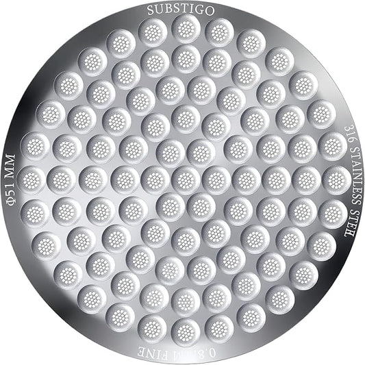 Espresso Puck Screen for Breville Espresso Filter Screen - Lower Shower Screen for Ninja Luxe Espresso Puck Screen 316 Stainless Metal Contact Screen Portafilter Basket Mesh (1, 51mm x 0.8mm)