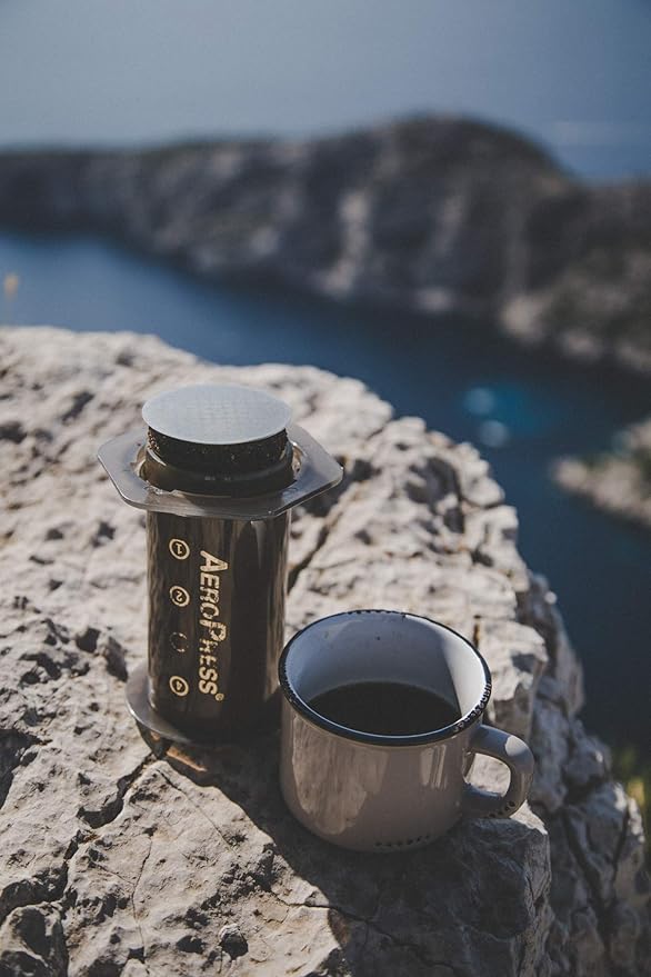 ameuus Stainless Steel Metal Reusable Filters, o1 Micro Filter, made for the AeroPress Coffee Maker