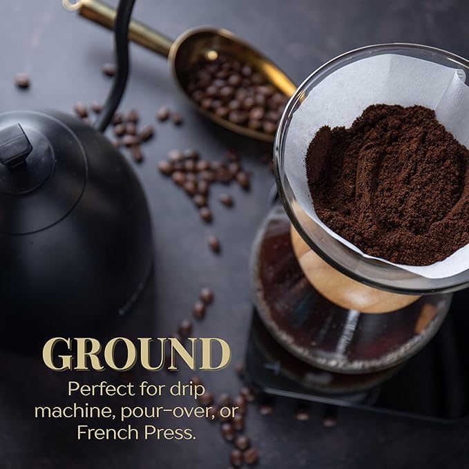 ROYAL KONA COFFEE - Medium Dark Roast Ground Coffee, Roy's Pacific Roast Flavor, 40 Ounce