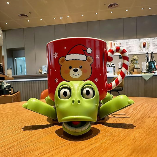 XYG® Turtle Coaster, 3D Printed Turtle Cup Holderwith Interactive Expression, Funny Tea Coasters, Insulated Drink Mat for Coffee & Wine Glasses, Kitchen Accessories & Home Decor (Light Green)
