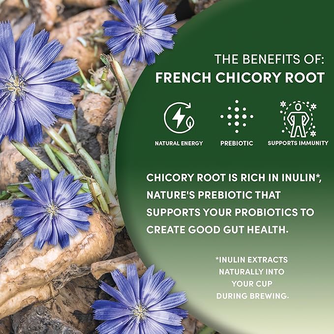 Worldwide Botanicals French Chicory Root, 1 Pound - Brew Like Coffee, Blend Roasted Chicory Root With Coffee, Prebiotic, Acid Free, Caffeine Free, Kosher, Pack of 2