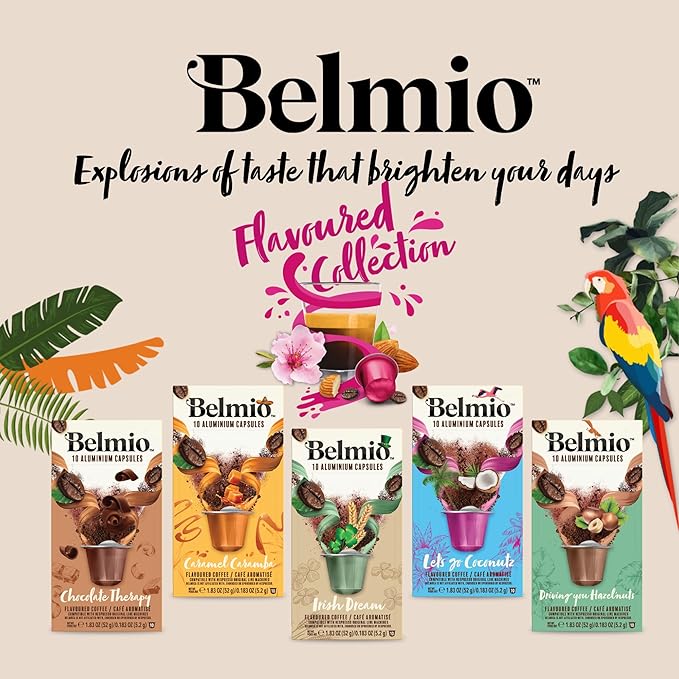 Belmio Madame Crème Brûlée Espresso Coffee Pods – Medium Roast – Creamy & Sweet - Nespresso Original Line Compatible – 10 Count (Pack of 10)