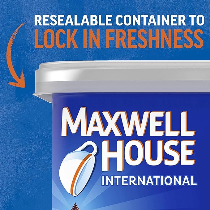 Maxwell House International Cafe Decaffeinated Sugar Free French Vanilla, 4 OZ (Pack of 8)