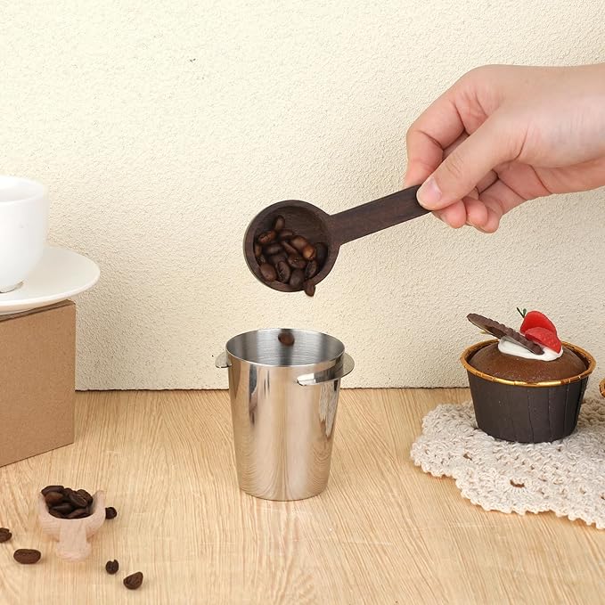 Coffee Dosing Cup 58mm, Stainless Steel Dosing Cup Compatible with All 58mm Portafilter, Coffee Powder Cup, Coffee Powder Feeder, Coffee Machine Accessories