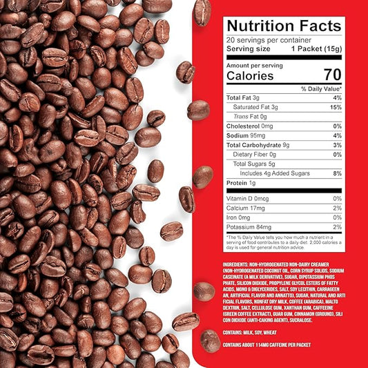 The Frozen Bean Cookie Butter Frappe & Latte Instant Mix (20 Sticks), Made with Arabica Coffee, Double Shot Caffeine, Low Sugar & Premium Ingredients, Hot, Iced, or Blended Drinks