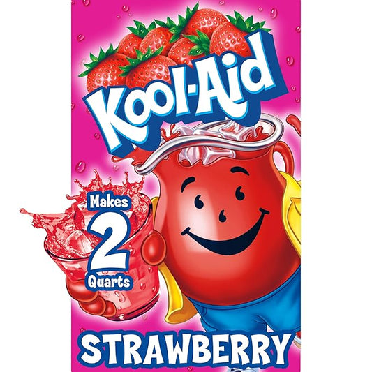 Kool-Aid .14 oz Soft Drink-Powdered Unsweetened Strawberry 192 Case