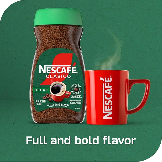 Nescafe Clasico Decaf, 7 Ounce Jar