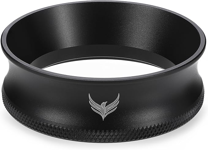 KNODOS 58mm Magnetic Espresso Portafilter Dosing Funnel and Puck Screen Set Coffee Dosing Ring And Filter Compatible with 58mm Portafilter Basket Premium Espresso Machine Accessories