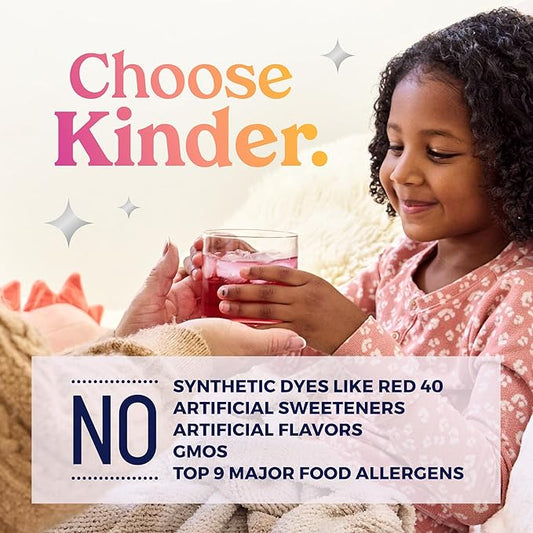 Kinderlyte Electrolyte Powder for Kids and Adults - Drink Mix Hydration Packets (Fruit Punch, 16 Count), No Artificial Sweeteners or Flavors, No Synthetic Dyes, Vegan, Non-GMO, Gluten-Free