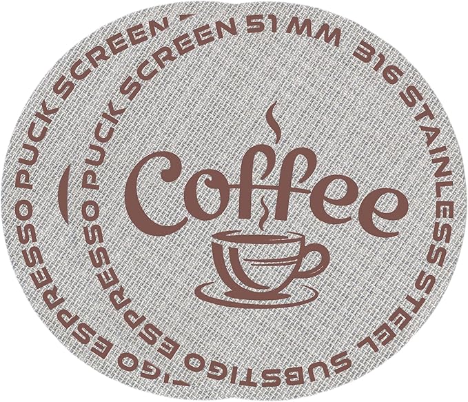 51 mm Espresso Puck Screen for Delonghi EC260 Casabrews 3700 PRO CM5418 3700 Essential Portafilter 51 mm Puck Screen Filter Espresso Machine Filter 1.7mm Thickness 150μm - 316 Stainless Steel 2 Packs