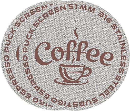 51 mm Espresso Puck Screen for Delonghi EC260 Casabrews 3700 PRO CM5418 3700 Essential Portafilter 51 mm Puck Screen Filter Espresso Machine Filter 1.7mm Thickness 150μm - 316 Stainless Steel 2 Packs