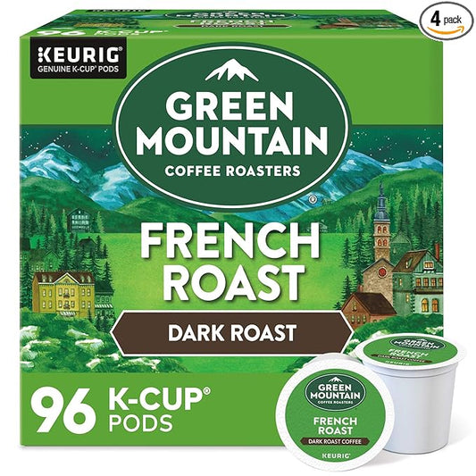 Green Mountain Coffee Roasters French Roast Keurig K-Cup Pods, Dark Roast Coffee, 96 Count