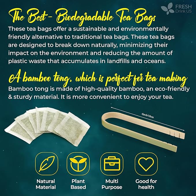 FreshDrinkUS, Tulsi Sleep Tea Bags | 135 Tea Bags | Herbal Blend with Tulsi Holy Basil, Chamomile, Gotu Kola, Ashwagandha & Peppermint | Naturally Caffeine-Free, Relaxing Evening Herbal Tea. Vegan