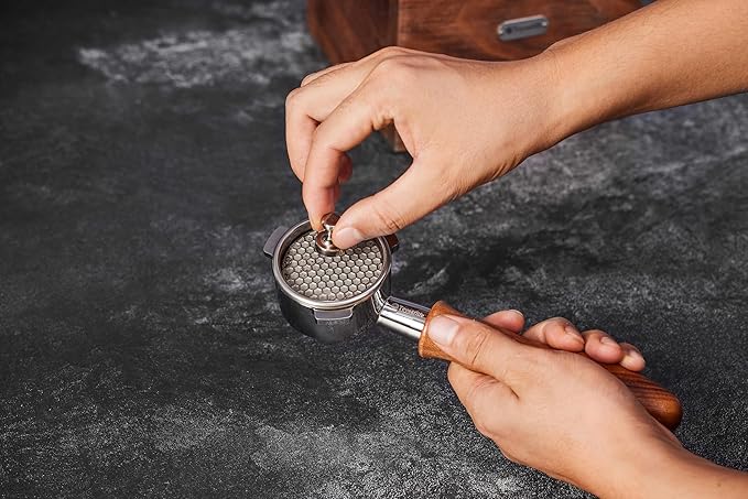 51mm Magnetic Espresso Dosing Funnel - 8 Neodymium Magnets, 304 Stainless Steel, Compatible with 51mm Delonghi Portafilter (Decica Series), Spill-Free Coffee Accessory