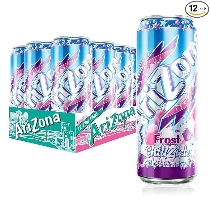 AriZona Frost Chillzicle, Fruit Juice Drink - Big Can, 22 Fl Oz (Pack of 12)