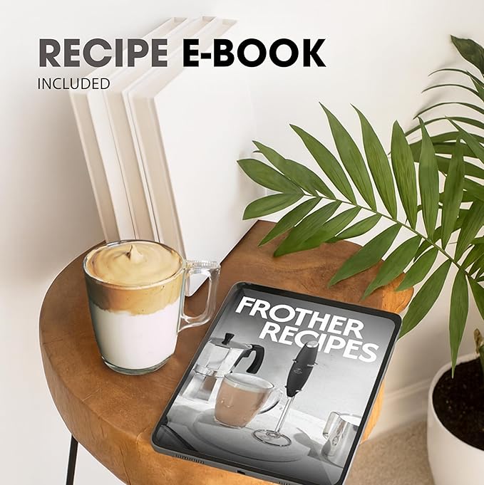 Zulay Kitchen Rechargeable Milk Frother - Dynamic - 3 Speeds, 3 Whisk Attachments, 500 mAh USB Charging, Drink Mixer For Latte, Cappuccino, Matcha, Protein Powder, Coffee Foam - Cream Copper
