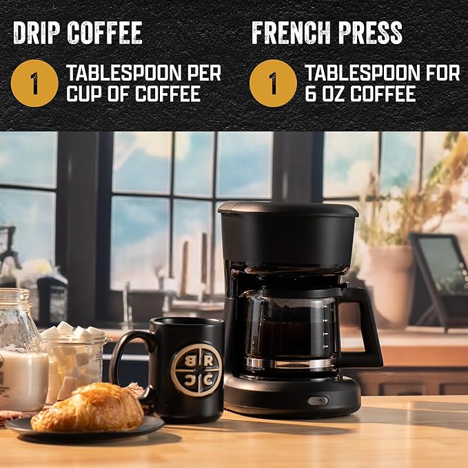 Black Rifle Coffee Company Silencer Smooth, 5 lb Bag, Ground Coffee Light Roast - Roasted Blend Made from Arabica Beans - Colombian & Brazilian Beans - Veteran Founded & American Made