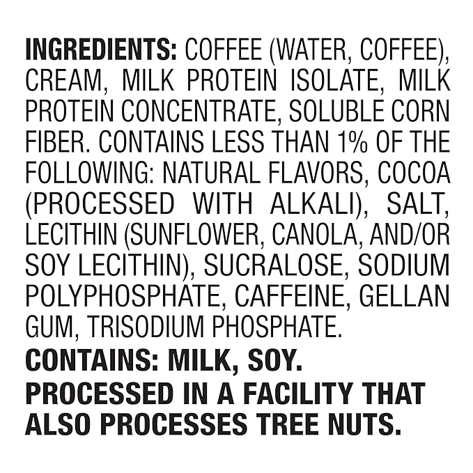 Quest Nutrition Iced Coffee, Mocha Latte, 1g of Sugar, 10g of Protein, 90 calories, 200mg of caffeine, 4 Count
