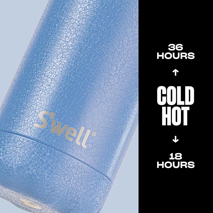 S'well Stainless Steel Water Bottle, 17oz, Desert Sky, Triple Layered Vacuum Insulated Containers Keeps Drinks Cold for 36 Hours and Hot for 18, BPA Free, Perfect for On the Go