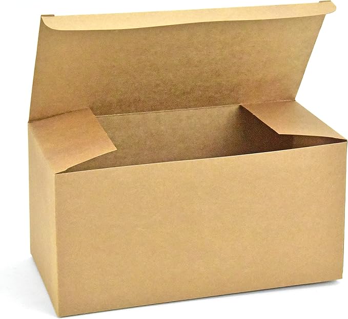 HUAPRINT Brown Gift Boxes with Lids 9x4.5x4.5 inch,24 Pcs Paper Gift Wrap Box Bulk for Presents,Birthday,Bridesmaid Proposal,Groomsmen Engagements,Christmas,Wedding Party Favor,Cupcake,Crafting,Holidays