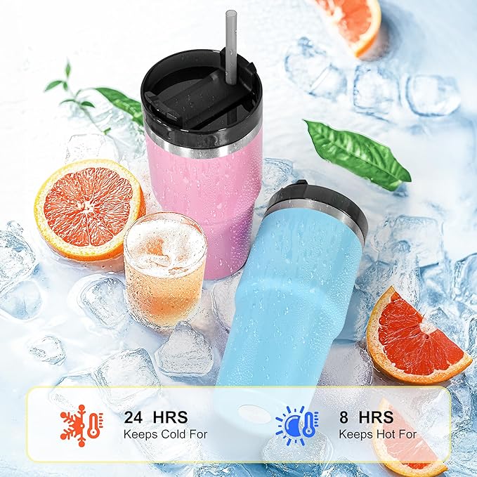 20 oz Tumbler Stainless Steel Tumblers,Reusable Double Wall Vacuum Insulated Coffee Mug for Home, Office, Outdoor Works Great for Ice Drinks and Hot Beverage(Green)