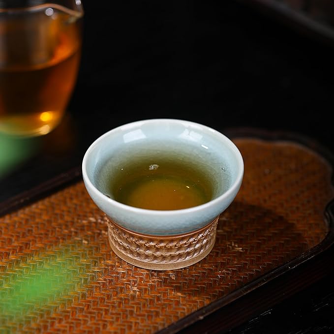 Handmade porcelain Tea Cup, Traditional Japanese Chinese Style, chinese tea cups, High - quality Porcelain, Art Gifts