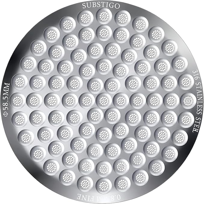 Espresso Puck Screen for Breville Espresso Filter Screen - Lower Shower Screen for Ninja Luxe Espresso Puck Screen 316 Stainless Metal Contact Screen Portafilter Basket Mesh (1, 58.5mm x 0.8mm)