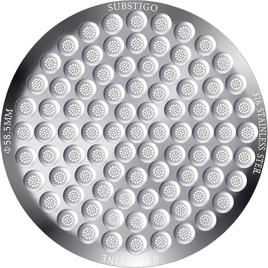 Espresso Puck Screen for Breville Espresso Filter Screen - Lower Shower Screen for Ninja Luxe Espresso Puck Screen 316 Stainless Metal Contact Screen Portafilter Basket Mesh (1, 58.5mm x 0.8mm)