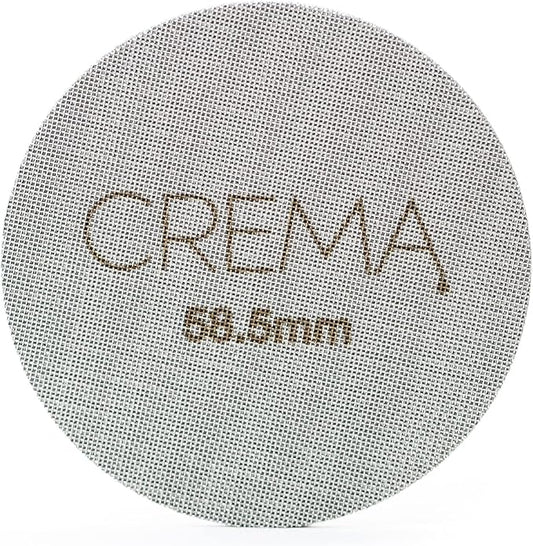 CREMA Coffee Products 58.5mm Puck Screen for Barista Models | 1.7mm Thick 316L Steel Filter | Balanced Water Flow for Improved Extraction | Prevent Channeling & Reduce Maintenance | Easy to Clean