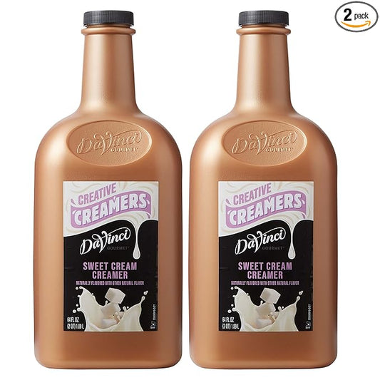 DaVinci Gourmet Sweet Cream, Coffee Creamer, 64 Fluid Ounce (Pack of 2)