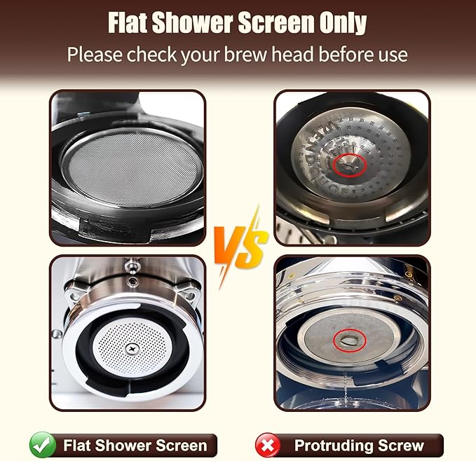 51mm Puck Screen 2 Pack, 0.8mm Thickness 150μm Reusable Espresso Puck Screen, Dual-Layer 316 Stainless Steel Coffee Filter Screen for 51mm Portafilter Basket, Even Extraction Barista Tool