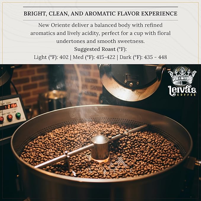 Leiva’s Unroasted Green Coffee Beans (1kg) – Nuevo Oriente Single Origin Coffee w/Rich Chocolate Notes – Washed, Shade Grown Organic Guatemala Beans – Low Acid, Whole Bean Unroasted Blend