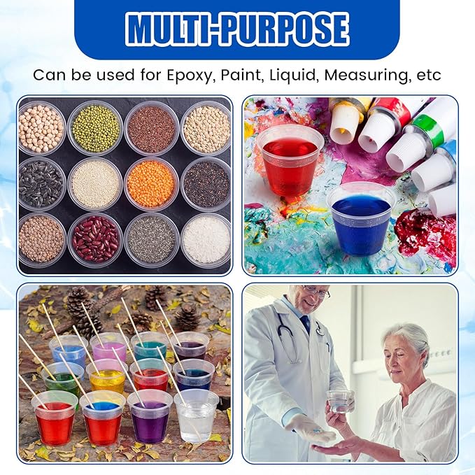 Yiyiring 3000 Count 1 oz Disposable Medicine Cups with Graduated Dosage Lines for Pills or Liquid, Single Serve Measuring for Home, Nurse, Hospital, Medical Care, Resin Mixing, Mouthwash