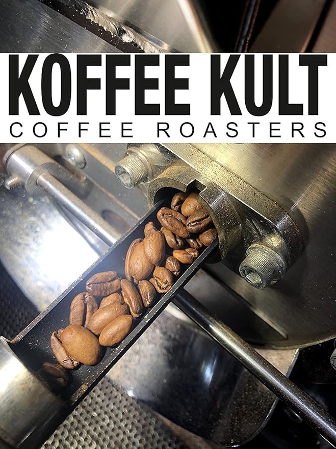 Koffee Kult Thunder Bolt Dark French Roast Whole Bean Coffee - Small Batch 100% Arabica Gourmet Blend, Bold and Well Balanced 32oz Resealable Package