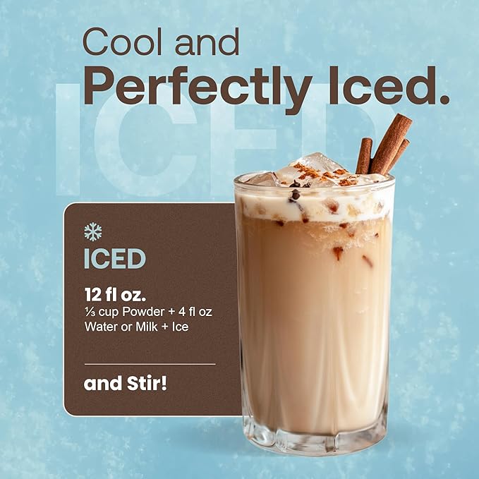 Dr. Smoothie Café Essentials Spiced Chai – No Artificial Colors, Flavors, or Sweeteners – Shelf Stable – 116mg of Caffeine per Serving – Great for Hot, Iced, & Frozen Frappes (3.5 lb Bag, 26 Servings)