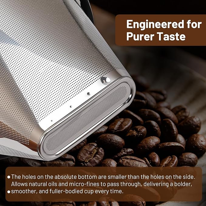 Reusable Stainless Steel Coffee Filter for Moccamaster KBGV KBT, Compatible with Technivorm Models 53935, 53949, 79318, Dishwasher Safe & Eco Friendly