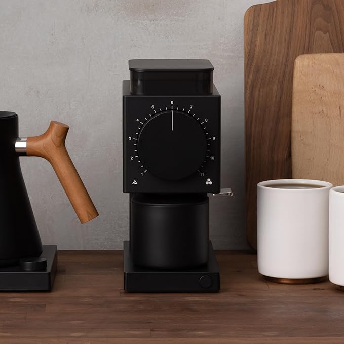 Fellow Gen 2 Ode Brew Grinder - Burr, Electric Coffee Bean Grinder with 31 Settings for Drip, French Press & Cold Brew - Small Footprint - Matte Black