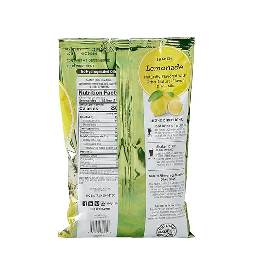 Big Train Shaken Lemonade Beverage Mix, 2 Pound (Pack of 1)