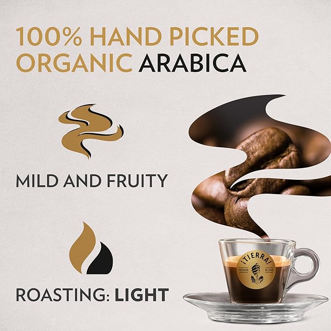 Lavazza ¡Tierra for Planet Ground Coffee, Light Roast, 100% Arabica, 10.5 oz Bag (Pack of 1)