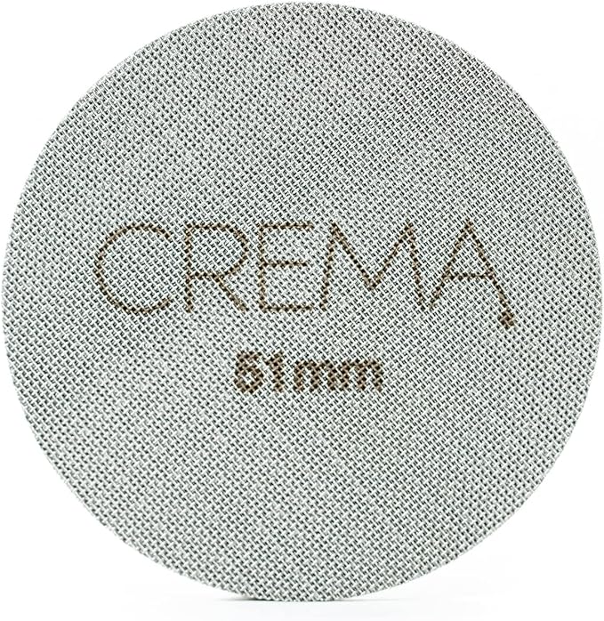 CREMA Coffee Products 51mm Puck Screen for Barista Models | 1.7mm Thick 316L Steel Filter | Balanced Water Flow for Improved Extraction | Prevent Channeling & Reduce Maintenance |Durable,Easy to Clean