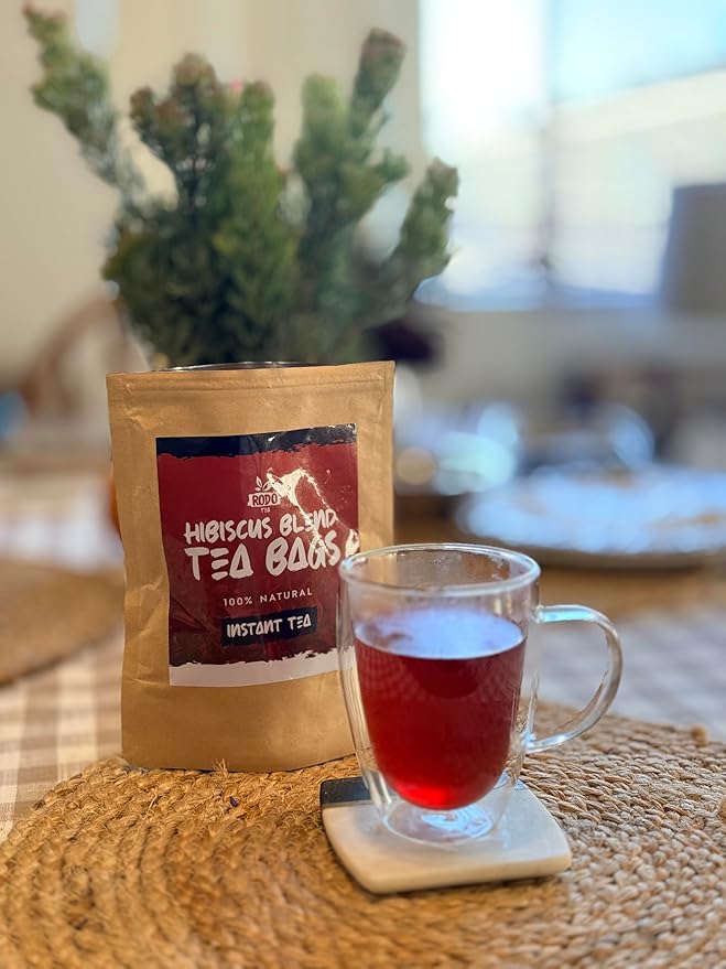Hibiscus Tea Bags - 30 Count Premium Hibiscus Tea | Caffeine-Free | Sugar Free | Refreshing Wellness Herbal Tea Blend with Ginger, Mint, Cloves & Pineapple