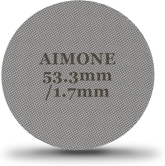 Espresso Puck Screen - Lower Shower Screen Compatible With Espresso Portafilter Filter Basket, Reusable1.7mm Thickness,150μm, 316 Stainless Steel (1, 53.3MM)
