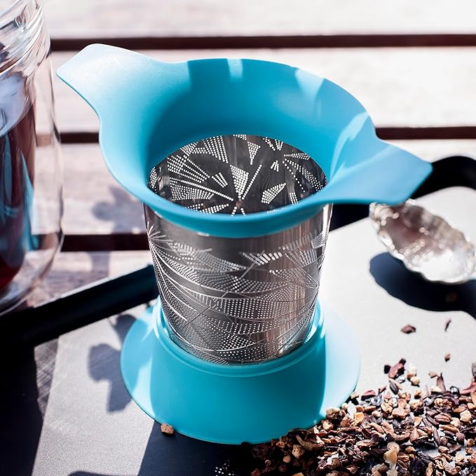 Tea Basket For Loose Tea Loose Leaf Tea Steeper For Loose Leaf Tea Stainless Tea Infuser Fine Mesh Tea Infuser Tea Filter Strainer Tea Diffusers For Loose Tea Brewer (Dewy Morning)