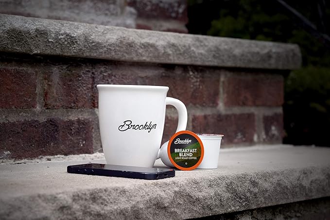Brooklyn Beans Breakfast Blend Gourmet Coffee Pods - Compatible with Keurig 2.0 K Cup Brewers, 40 Count, Smooth and Balanced
