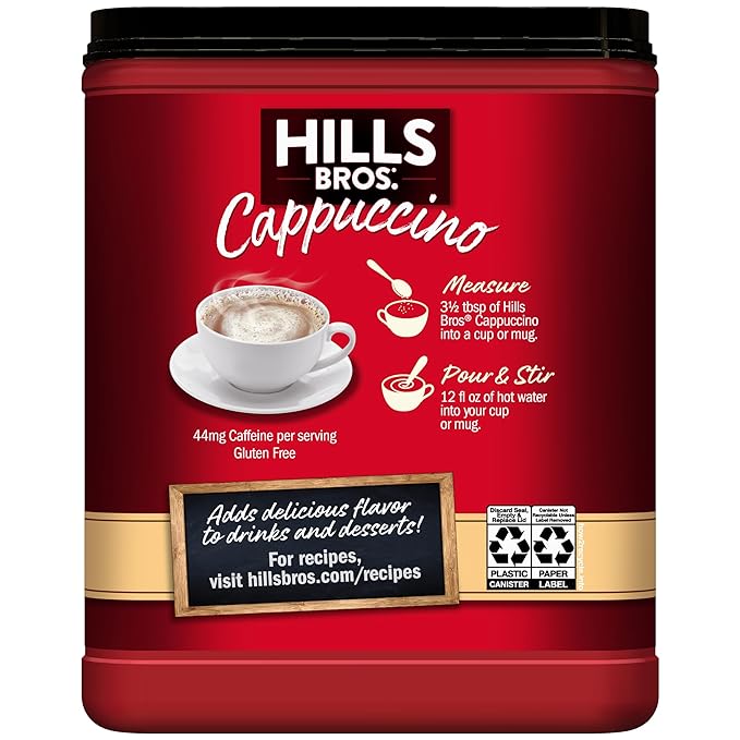 Hills Bros. Cappuccino Hazelnut 14 Ounce (Pack of 1)