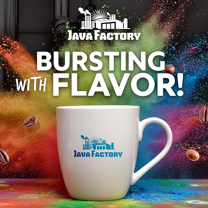 Java Factory Coffee Pods High Caffeine Coffee Compatible with K Cup Brewers Including 2.0,Da Bomb Extra Bold Double Caffeinated,80 Count (Pack of 2)