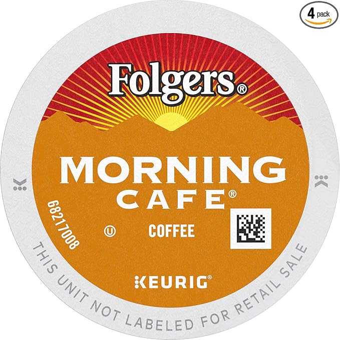 Folgers Morning Café Mild Roast Coffee, 192 Keurig K-Cup Pods