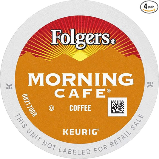Folgers Morning Café Mild Roast Coffee, 192 Keurig K-Cup Pods