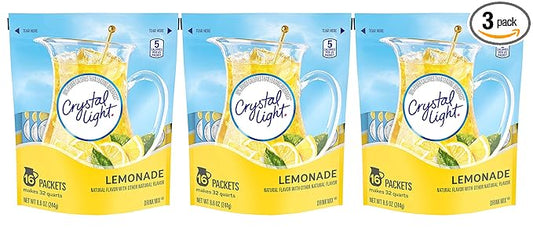 Crystal Light Lemonade Drink Mix - 8.6 oz - 16 ct - 3 pk, Packaging May Vary