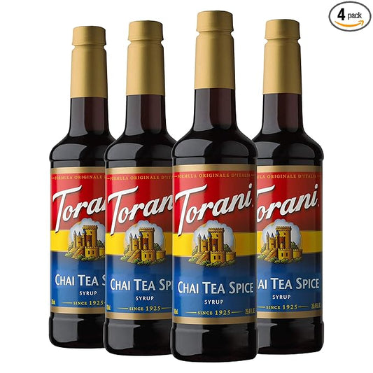 Torani Syrup, Chai Tea Spice, 25.4 Ounces (Pack of 4)